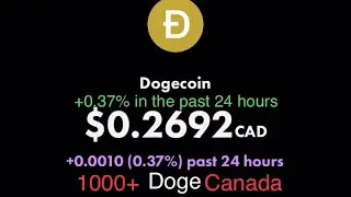 1000+ Doge Canada, 22 сентября 2021 г., + 0,37% за последние 24 часа