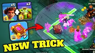 NEW TRICK | For FUNNELING | RC Charge with Eternal + Rage Tome Attack strategy | Clash of clans
