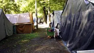 Our tent at Grange Fair Nevin Delacour Centre County PA