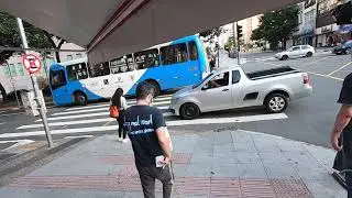Andando no centro de Campinas - SP - Brasil - Avenida Glicério - Walking Tour