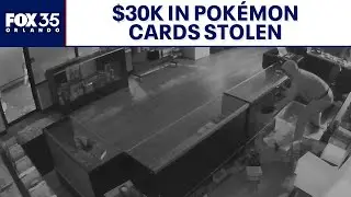 Thief steals $30K in Pok&eacute;mon cards from DeLand store in 75-second smash-and-grab