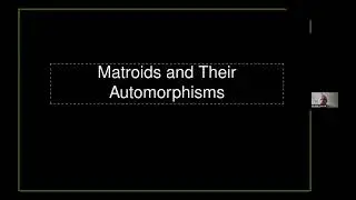[23/02/2024] M. Joswig - Quantum automorphisms of matroids