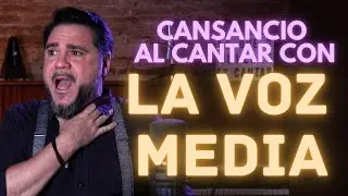 La VOZ MEDIA | ¿Por qué nos cansa la voz cantar alto? | Vocal tip