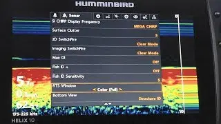 Humminbird HELIX How to Adjust RTS Window (Real-Time Sonar)