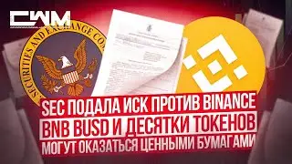 SEC подала иск против Binance. BNB BUSD и еще десятки токенов могут оказаться ценными бумагами.