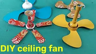 Make a short-wing chilling fan || 4 extremely beautiful homemade ceiling fans