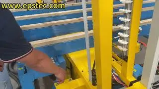 Automatic wire setting for cross cutting of EPS cutting machine with Manual re measurement