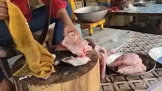 20Kg Giant Fish Boneless Cutting by sharp cutter🐟 #farmlife #farmlifetales #fyp #foryou #fishfood 
