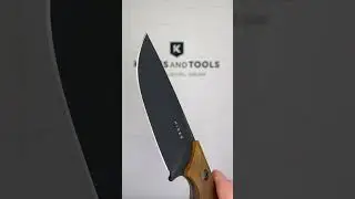 Kizer Cabox 1048A6, Black Nitro V, PEI Handle fixed knife, Jonathan Styles design