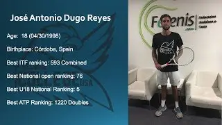 Jose Antonio Dugo COMMITTED- College tennis recruiting video Fall 2018