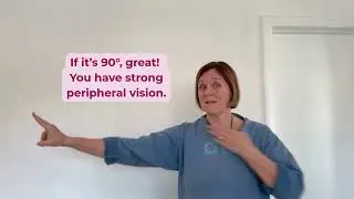 Simple Side Vision Check You Can Do At Home #peripheralvision #visionhealth #agewell