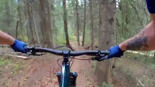 Rock is the new berm - Sovereign Lake, BC