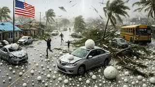 Texas Destroyed Today! Giant Hail Storm College Station Flattens Neighborhoods, 28,000 Evacuated