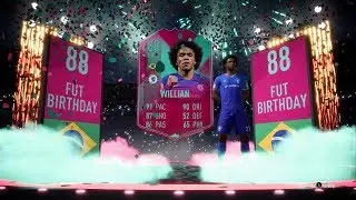 FUT BIRTHDAY WILLIAN COMPLETED!!! THIS CARD GOES RIGHT IN TO MY TEAM!! - FIFA 19 ULTIMATE TEAM