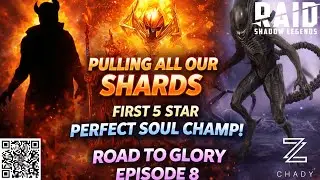 PULLING ALL OUR SHARDS! | Our First CRAZY 5 Star Perfect Soul Champ| EPISODE 8 | Raid Shadow Legends