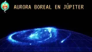 Aurora boreal en J&uacute;piter #boreal #aurora 