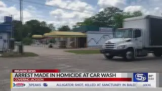 VIDEO: Victim identified, suspect arrested in Jackson car wash murder