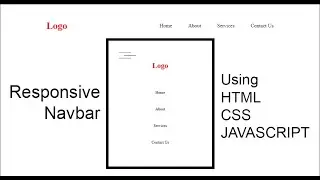 How to create Responsive Navbar HTML||CSS||JAVASCRIPT.