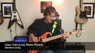 How to play Crazy Train [Live version] on guitar