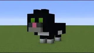 Как сделать статую котенка в Minecraft 🐈