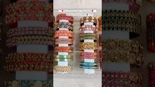 Assorted kundan bangles | USA order #mayavenbaboutique #kundanbangles #customizedbangles