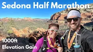 Sedona Half Marathon 2025 with 1000ft of elevation gain!
