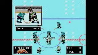 NHL 94 Face Off Animation (Sega Genesis Clip)