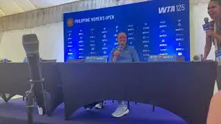Donna Vekic speaks at Philippine Women's Open in Manila