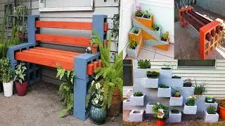 Inspiring Cinder Block Benches | Backyard Block wall decorating ideas