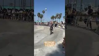 Skate board park at Venice Beach in Los Angeles