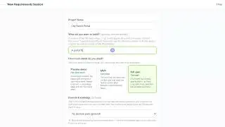 Start a project in Brieful — from one form to an AI-led interview