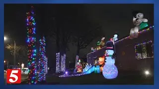 Nashville fire station lights up East Nashville with holiday display