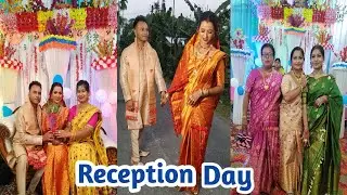 #receptiondayvlog/কইনা দৰায়ে বহুত নাচিলে😊/Photoshoot কৰিলে/ কইনায়ে কি কি Furniture আনিলে🛋