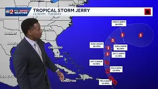 Tracking the Tropics | Tropical Storm Jerry 5 p.m. update Oct. 9