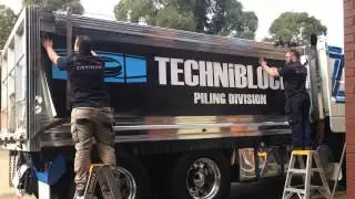 TechniBlock Truck Graphics by SignHaus