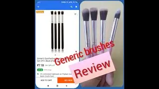 Review on GENERIC EYESHADOW BRUSHES from FLIPKART.  #ReviewZone
