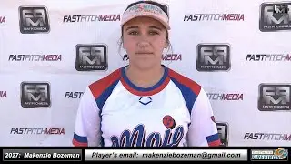 2027 Makenzie Bozeman 3.5 GPA - Catcher Softball Recruiting Skills Video - Eastmark High School