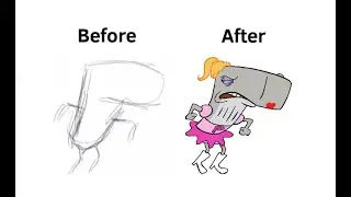 How to draw angry Pearl from Spongebob