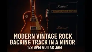 Modern Vintage Rock Backing Track in A Minor (129 BPM)
