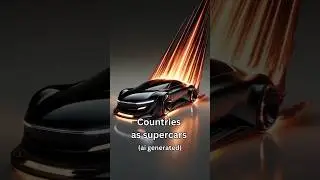 Ai generates countries as sportcars from different eras! #ai #aiart #cars #supercars