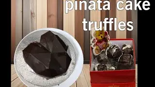 pinata cake Bas itna Asan Hwa Banana how to make pinata cake colourful pinata with surprise toys