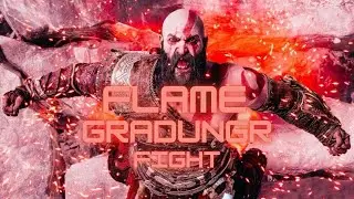God Of War Ragnarok Flame🔥 Gradungr Fight