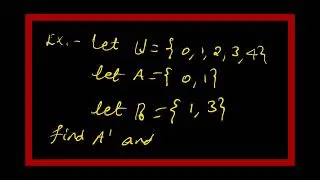 Maths grade-9 complement of sets