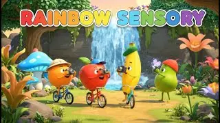 Baby Sensory Viideo- 🌸 Baby Fruit Dancing | Low Stimulation Sensory Video for Toddlers Kids