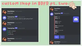 How to create custom shop commands in BDFD (part 2)