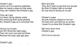 DAVE'S GONE BY SONG: Chester's Gay