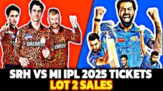 srh vs mi ipl 2025 tickets booking | srh vs mi lot 2 tickets sales | srh vs mi phase 2 tickets #srh