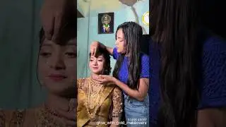 Hindu Bridal Makeover🥹😘bookyour special day with glow_with_gold_makeovers /97466 45097
