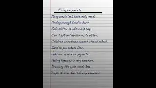 Essay on poverty🥺😔 # 10 lines on poverty #poverty essay.
