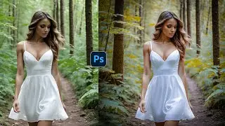 Moody Autumn Color Grading Tones |Photoshop Tutorial  | Vidu Art